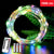<tc>Ariko</tc> 100 LED 10 Meter RGB-Farb-Weihnachtsbeleuchtung mit Batterien und Fernbedienung, einschließlich 3 Philips-Batterien