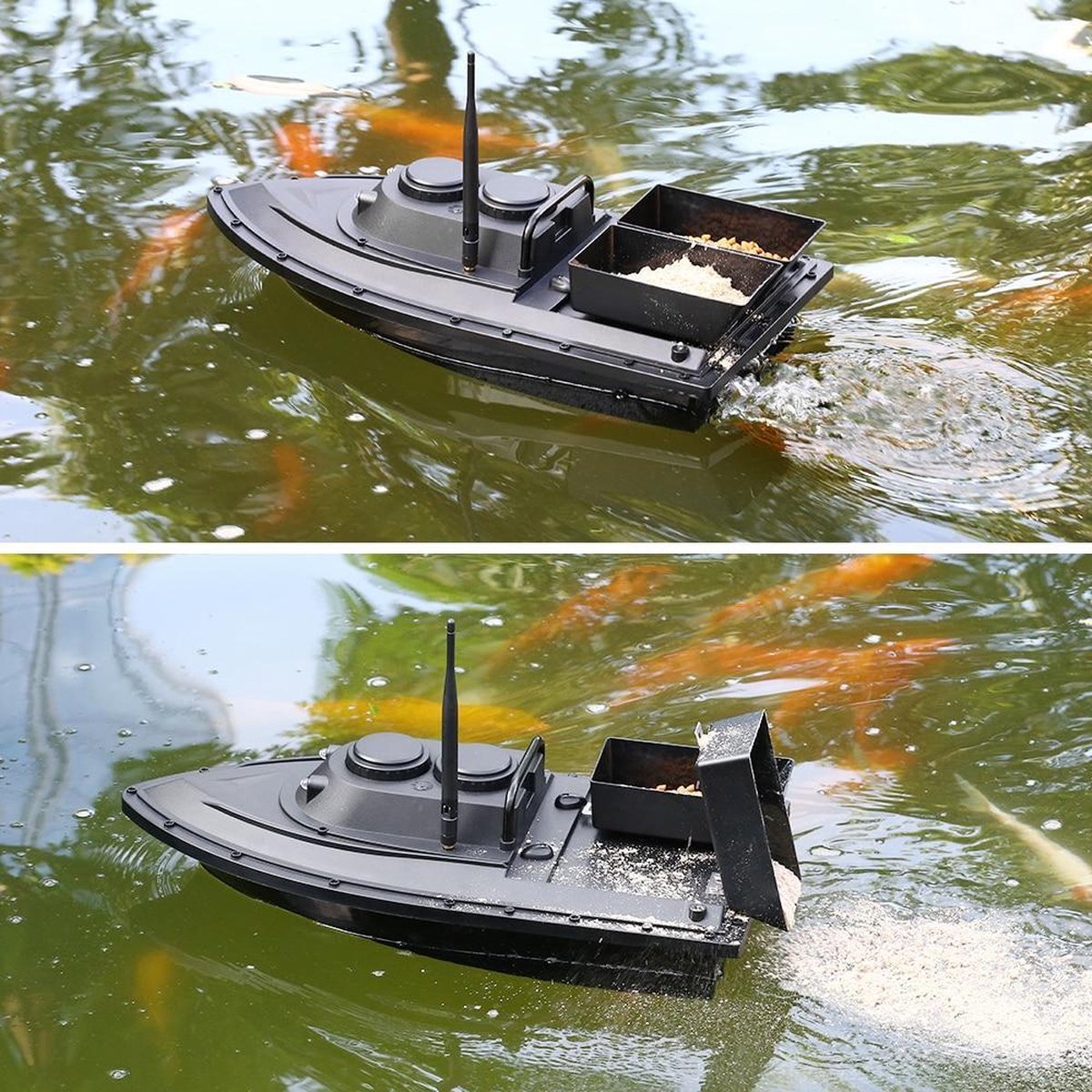 Fishop | Vissers voer boot | bestuurbare boot | Voerboot | Tot 500M | Met afstandsbediening - Ariko