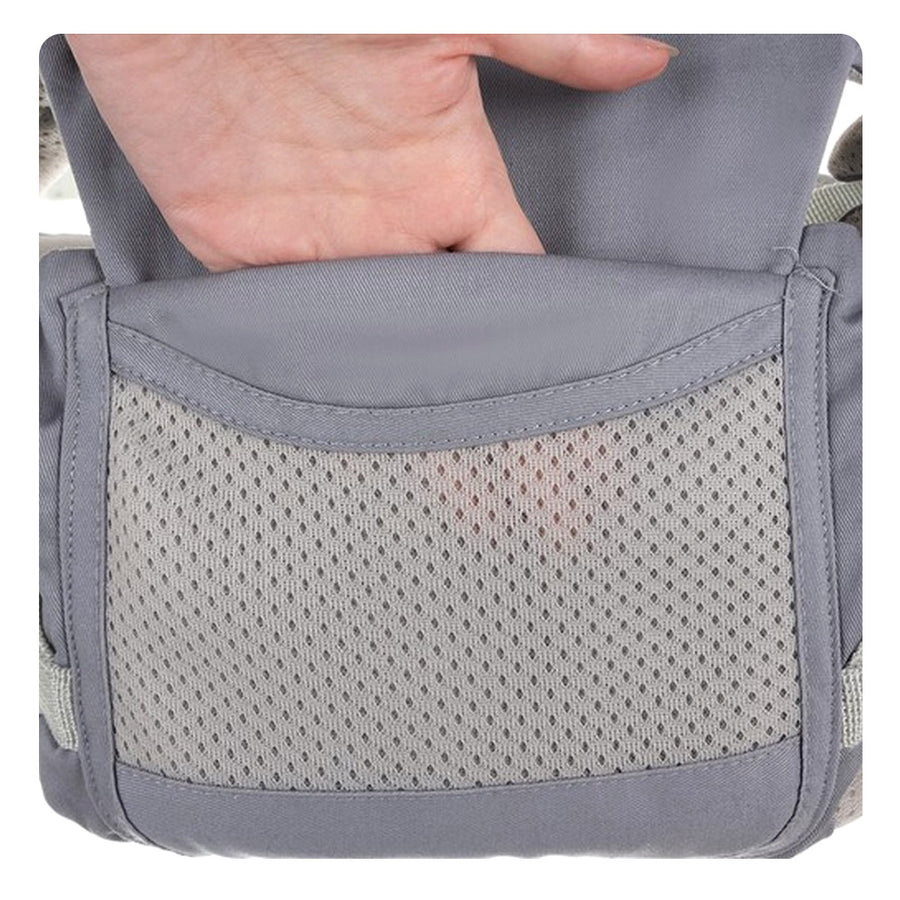 Ariko Ergonomische Draagzak Baby 15 in 1 - Draagzak Tot 25 kg - Baby drager - Baby carrier - Multifunctioneel - Grijs