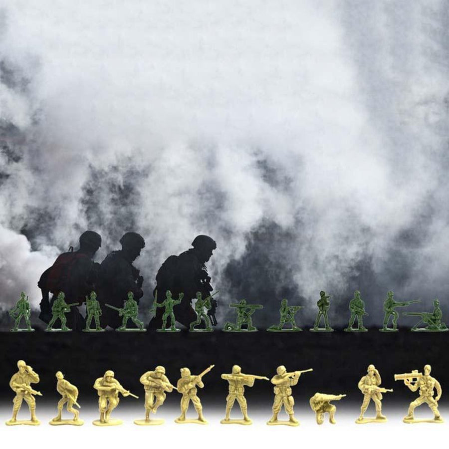 Ariko XXL Leger speelset 300 stuks | Inclusief tanks, vliegtuigen en gebouwen | Soldaten speelgoed | Soldaat set | | Army forces