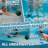 Thumbnail for Ariko robuster Unterwasserball XXL | Unter Wasserball | Zum Befüllen mit Wasser oder Luft | Wasserball | Inklusive Wasserfüller | 22,8cm | Grün Schwarz
