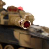 Thumbnail for <tc>Ariko</tc> XXL RC Toy Tank - Beige - Tank radiocommandé avec télécommande - Avec effets sonores et lumineux - Avec batterie interne - 2,4 Gz - Échelle 1:14