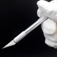 Thumbnail for Ariko AKN3305 Ensemble de couteaux de précision 16 pièces - Couteau scalpel - Couteau stylo - Couteau passe-temps - Couteau de coupe - Couteau chirurgical - Couteau de précision