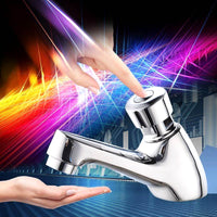 Thumbnail for <tc>Ariko</tc> self-closing toilet tap - 1/2 cold water tap - self-closing - washbasin tap - toilet tap - fountain tap - chrome
