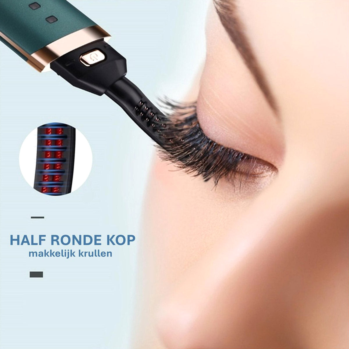 <tc>Ariko</tc> Cheyi_N® Professional Electric Eyelash Curler - Dark Green - Lash Lift - Eyelash Lift - Full Eyelashes - Heated - Rechargeable