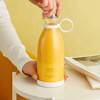 Thumbnail for Ariko Blender portable - Mini blender pour les déplacements - mélangeur de smoothie - Aliments pour bébés - Jus de fruits frais - 350 ml - Chargeur USB magnétique - Blanc