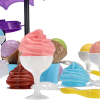 Thumbnail for <tc>Ariko</tc>  Toy Suitcase Ice cream shop trolley shop 68 pièces - Glace molle, glace italienne, vaisselle, cône et bien plus encore - valise à emporter pratique