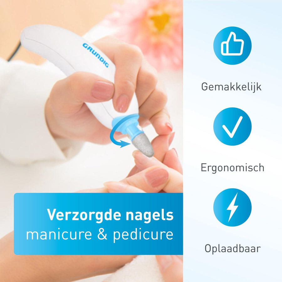 Set voor Manicure en Pedicure - Draadloos - Handspa - Nageldroger - 12 Accessoires - Ariko