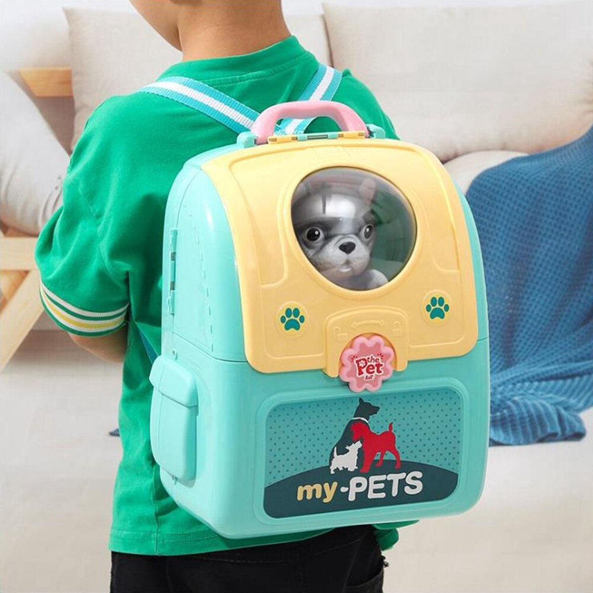<tc>Ariko</tc>  My Pet Backpack - Dog - 15-piece Animal Set - Easy to take anywhere