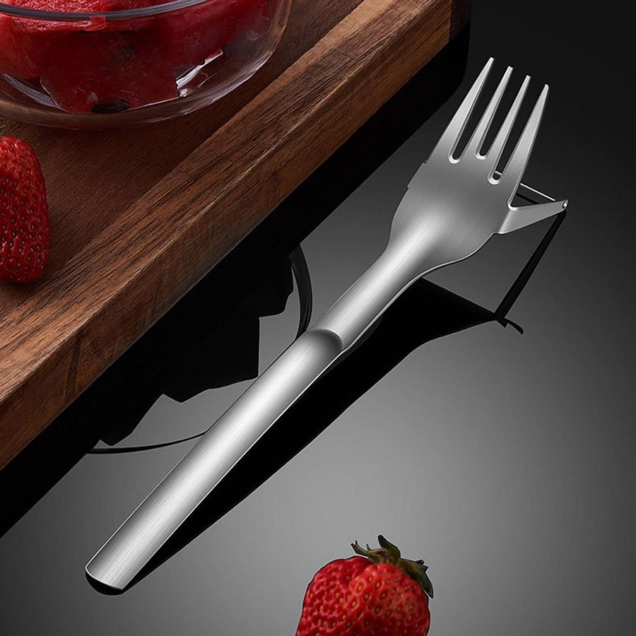 Ariko RVS Watermeloen Snijder en Vork | Meloensnijder | Meloen bestek | Dessert vork | Watermeloen | Meloen snijden | RVS