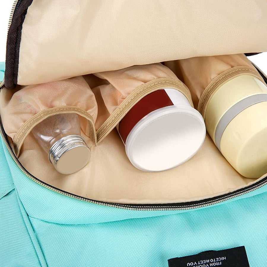 Ariko Luiertas Rugzak - Groen - Inclusief Flessenwarmhouder met Isoleervak - Kinderwagenhaken - Grote Capaciteit - Waterafstotend