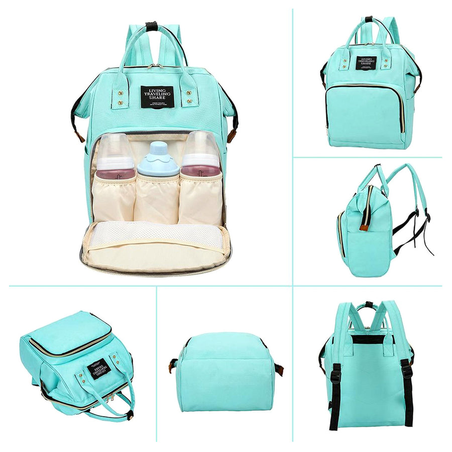 Ariko Luiertas Rugzak - Groen - Inclusief Flessenwarmhouder met Isoleervak - Kinderwagenhaken - Grote Capaciteit - Waterafstotend