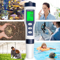 Thumbnail for Ariko PH-mètre numérique - Thermomètre - Testeur d'eau - Étanche - Piles incluses