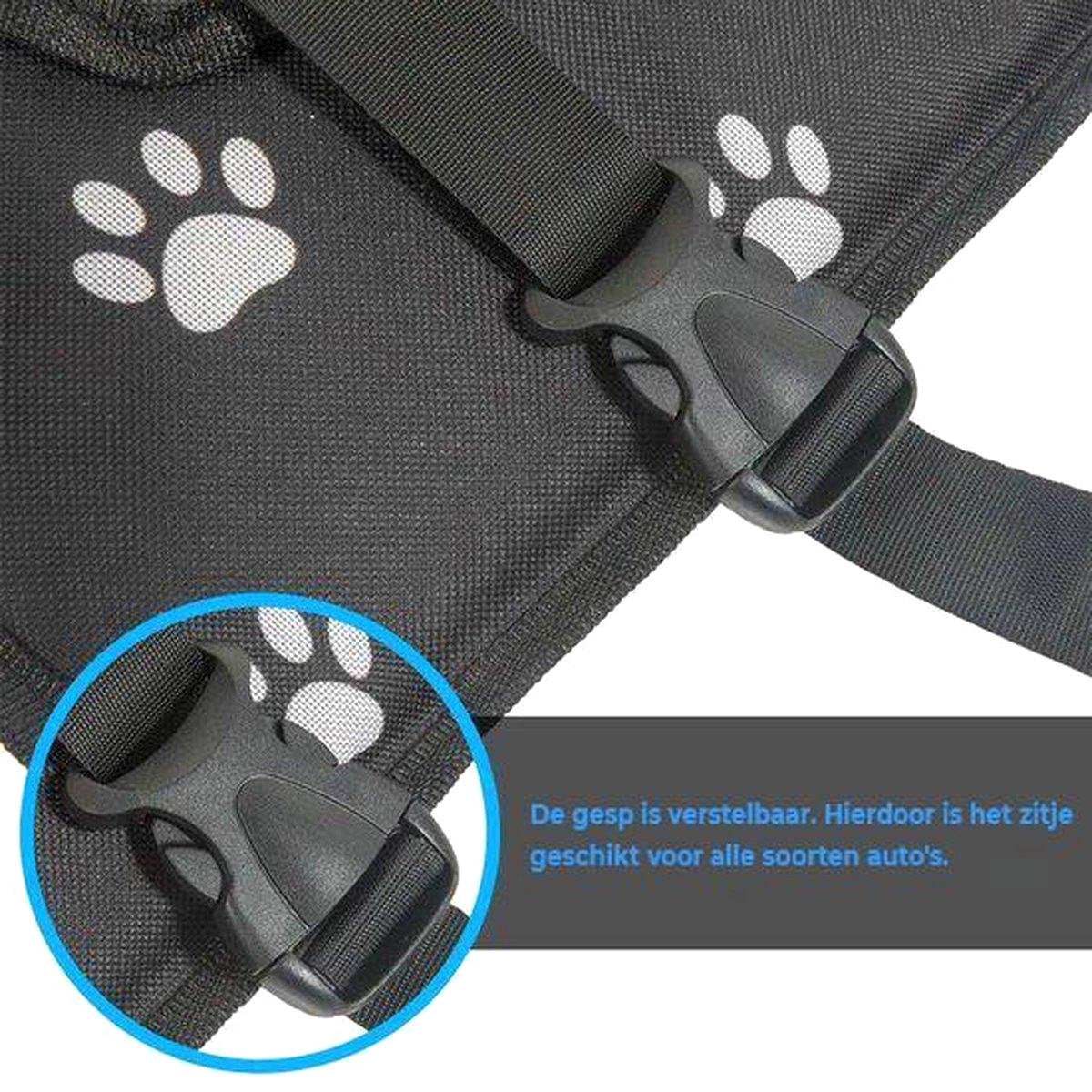 <tc>Ariko</tc> Siège auto chien/chat/chiot - siège pliable résistant à l'eau pour chien/chat - Siège animal pour la voiture - Panier pour chien - 40 x 40 x 25 cm - Y compris bol de nourriture pliable et brosse - Ceinture de sécurité - Voiture propre