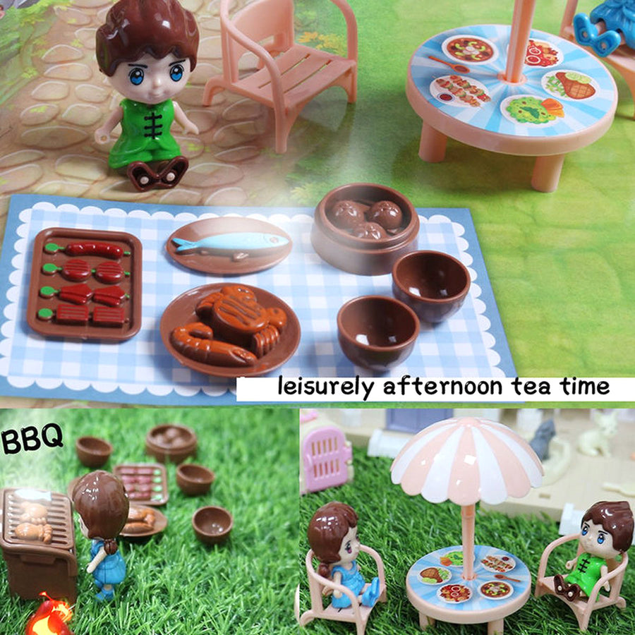 Ariko Luxe Villa Poppenhuis met paardenstal - 180 delig - zeer uitgebreid