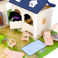 Thumbnail for <tc>Ariko</tc> Luxury Villa Dollhouse with horse stable - 180 parts - very extensive