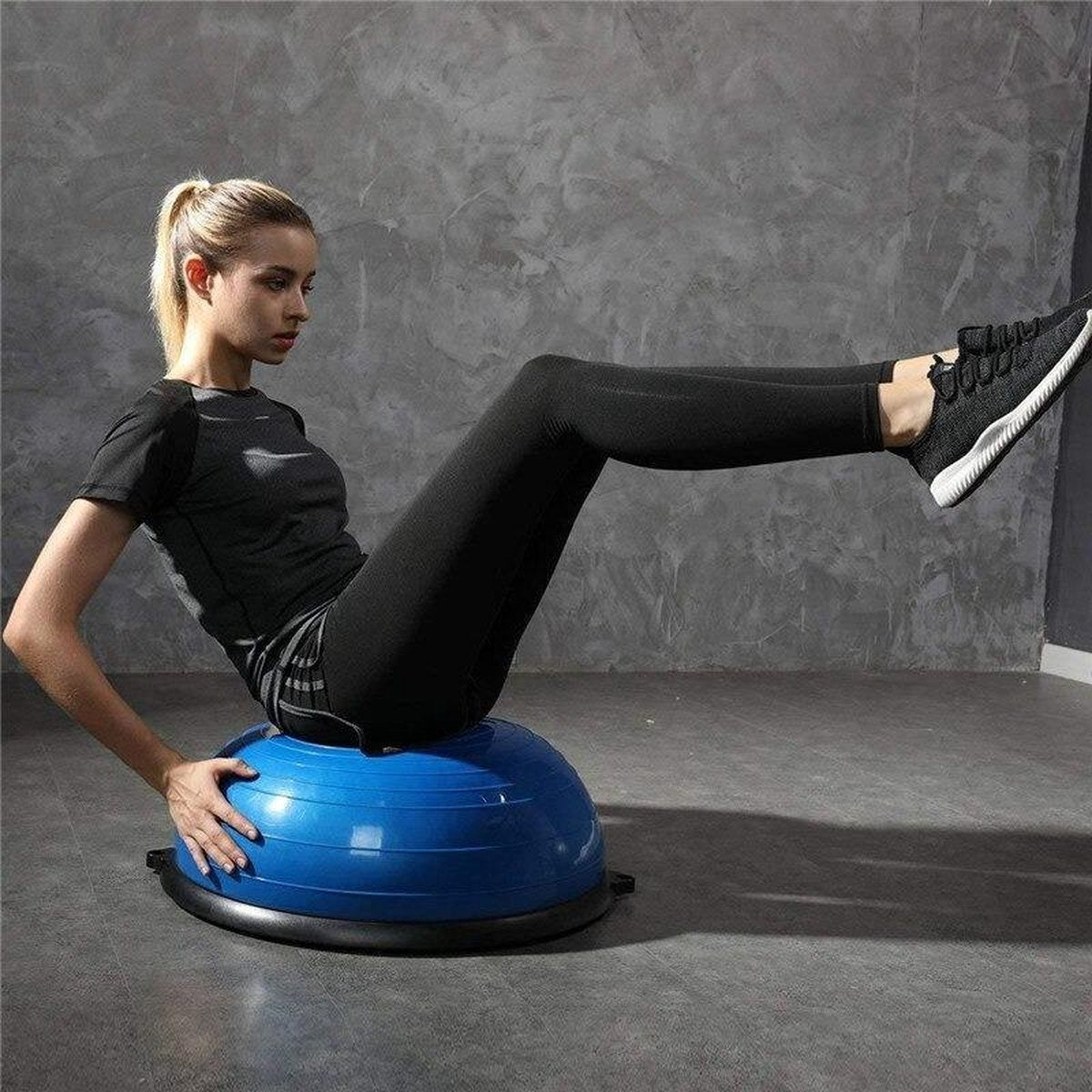 Ariko Planche d'équilibre professionnelle avec bandes de résistance - Entraîneur d'équilibre - Ballon d'équilibre - Entraîneur complet du corps - Pompe incluse
