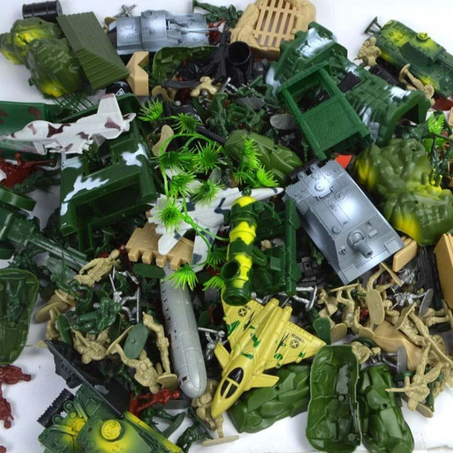 Ariko XXL Leger speelset 300 stuks | Inclusief tanks, vliegtuigen en gebouwen | Soldaten speelgoed | Soldaat set | | Army forces