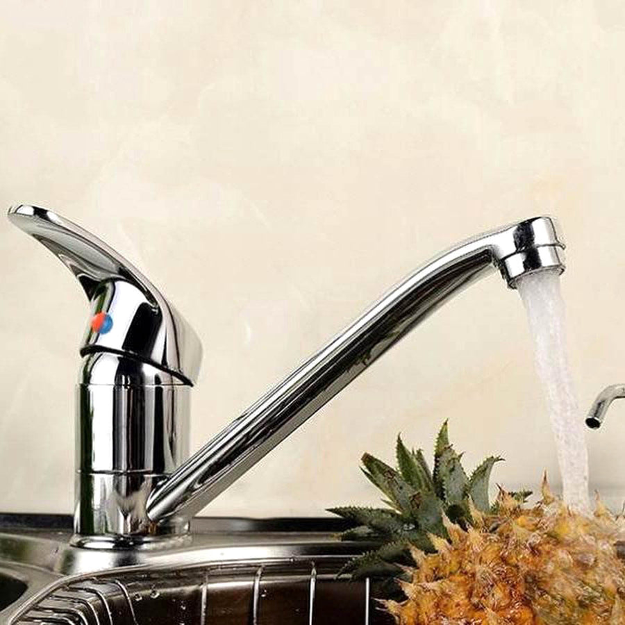 Keukenkraan - chrome - mengkraan warm en koud - met hendel - Ariko