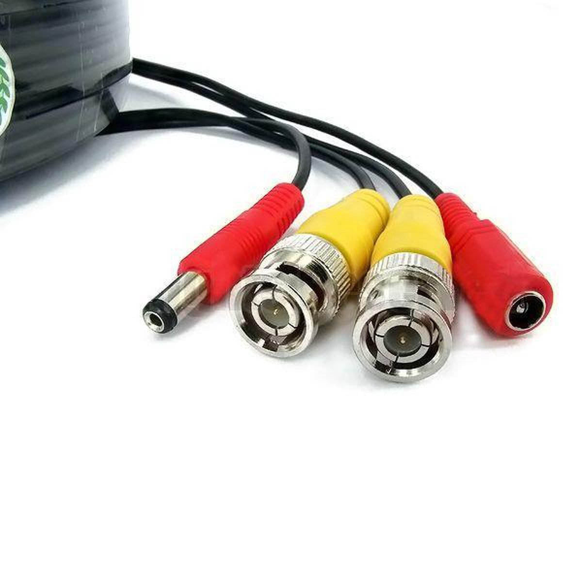 Ariko CCTV-Kabel Kombikabel Koax BNC RG59 + Netzteil 20 Meter - Kombikabel für CCTV - Überwachungskamerakabel (Video + Strom)