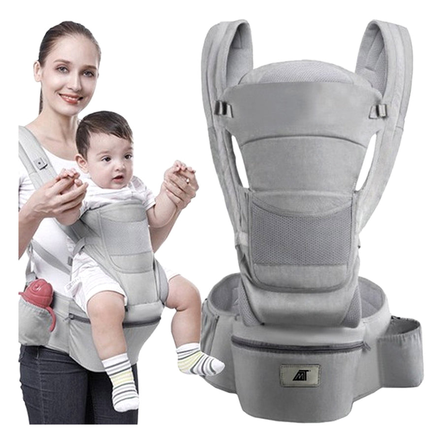 Ariko Ergonomische Draagzak Baby 15 in 1 - Draagzak Tot 25 kg - Baby drager - Baby carrier - Multifunctioneel - Grijs