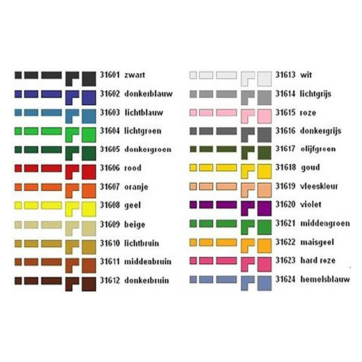Assorti doos - 24 kleuren inclusief glow in the dark - 1 kg