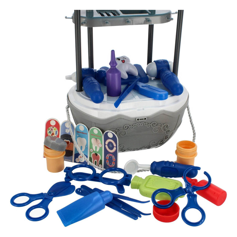 Ariko Speelgoed Koffer Dokter 39 delig - bloedrukmeter, scharen, medicijnen, onderzoekgereedschap en nog veel meer - handige meeneem koffer