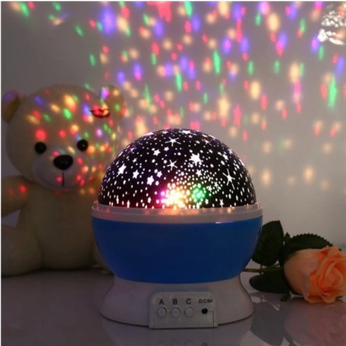 <tc>Ariko</tc> Rotating Star Projector Starry Sky - Night Light Baby/Child - Projection Lamp - Children's Room - Night Light - Blue