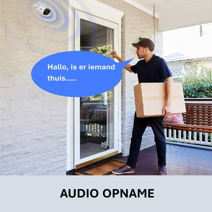 Ariko Annke Draadloos 3MP Camerabeveiligingssysteem 10 inch Monitor 2TB HD/live internet - 4 Draadloze Camera's - Plug and play