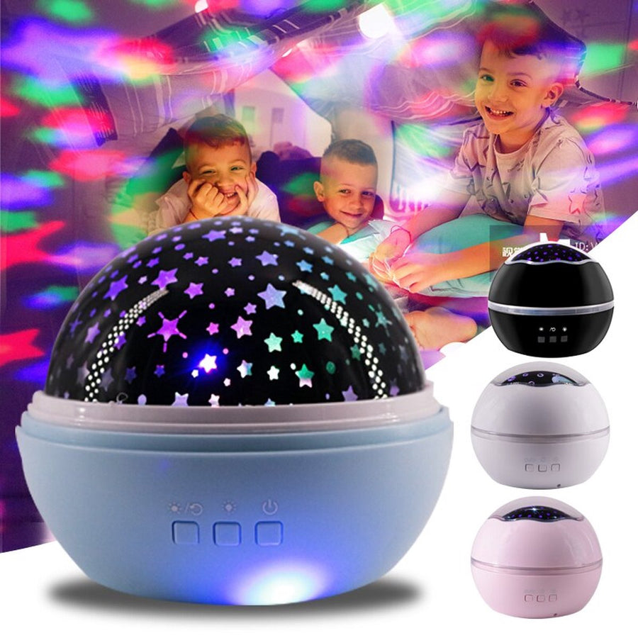 Ariko Nachtlampje Sterren Galaxy Projector Sterrenhemel Star Projector - Sterren of zeedieren Projector - 6 Lichtkleuren - Nachtlampje Kinderen - Blauw