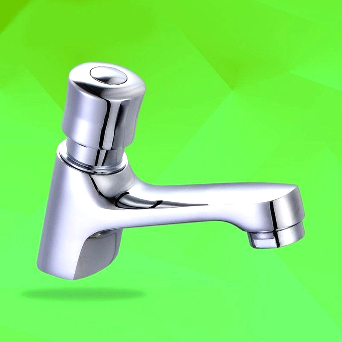 Ariko Selbstschluss-Toilettenarmatur - 1/2 Kaltwasserhahn - Selbstschluss - Waschtischarmatur - Toilettenarmatur - Waschtischarmatur - Chrom