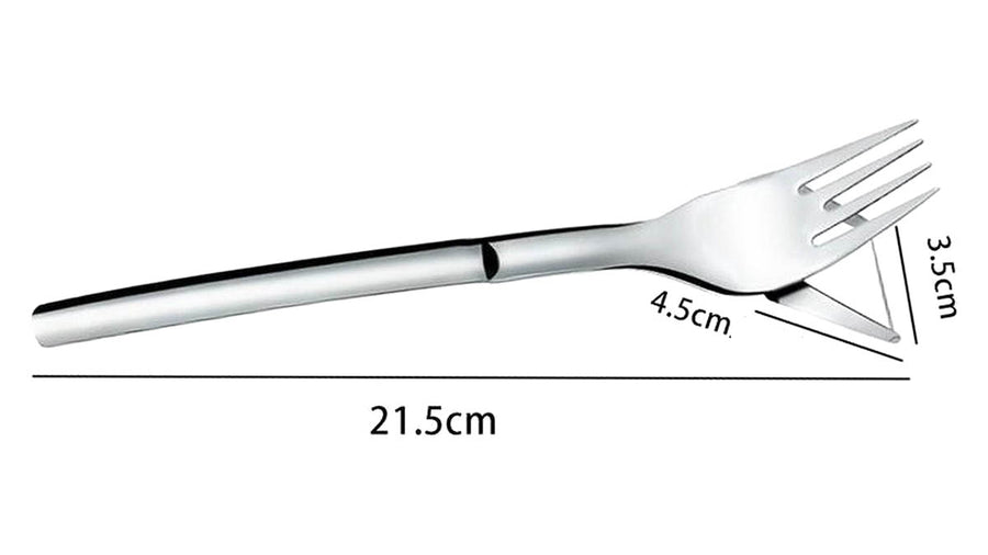 Ariko RVS Watermeloen Snijder en Vork | Meloensnijder | Meloen bestek | Dessert vork | Watermeloen | Meloen snijden | RVS