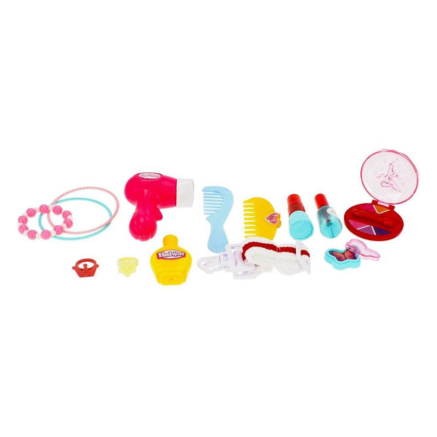 Ariko Speelgoed Koffer Schoonheid salon 31 delig - Fohn, spiegel, make-up, parfum en nog veel meer - handige meeneem koffer