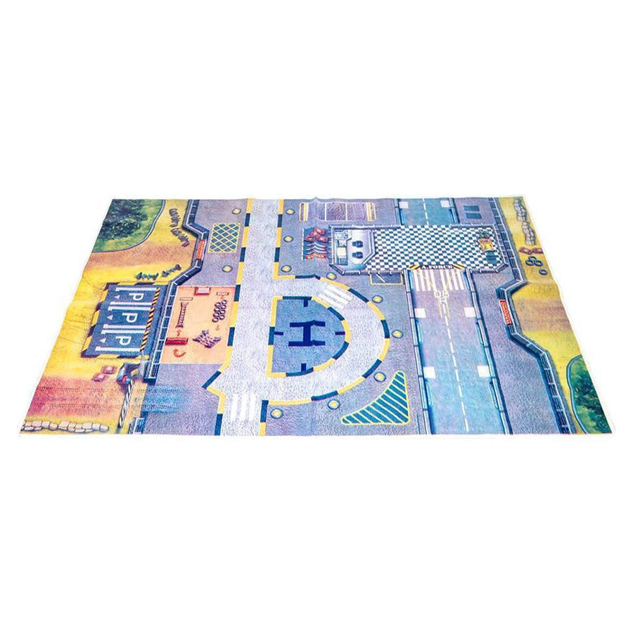 Ariko Luxe Special forces vliegveld | Militaire vliegbasis | Luchthaven Speelgoed set | met speelgoedkleed | Parking | Garage | Tankstation | 3 vliegtuigen | 1 helikopter | 1 legertank | 3 voertuigen