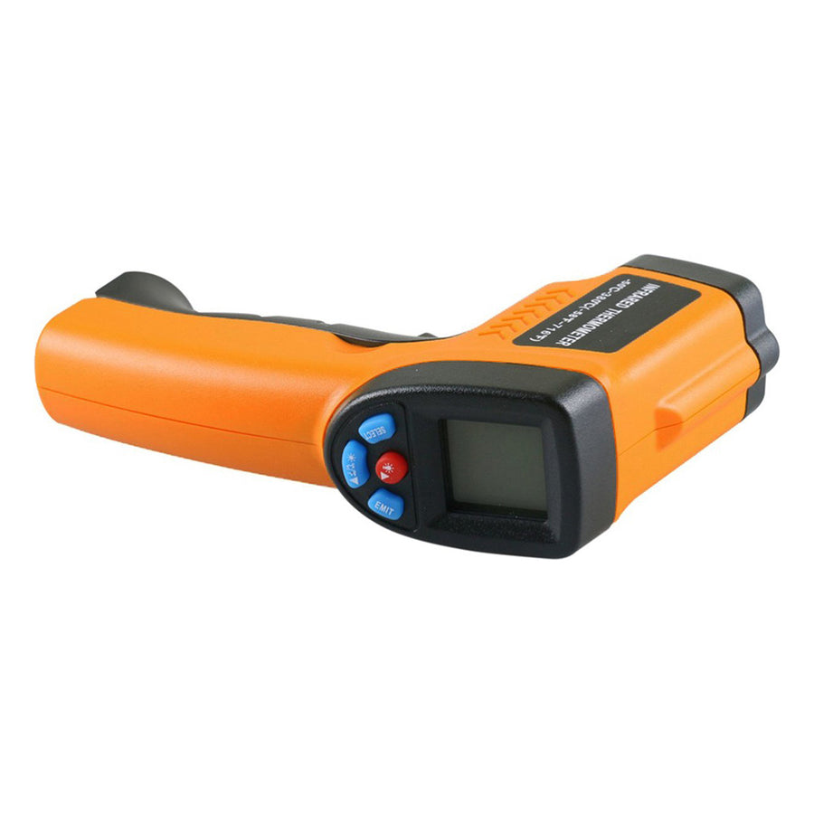 Ariko Infrarood Laser Thermometer - Oppervlakte thermometer - Contactloos - Laser pointer - Blacklight LCD Scherm - Incl Batterijen - Oranje - tot 550º