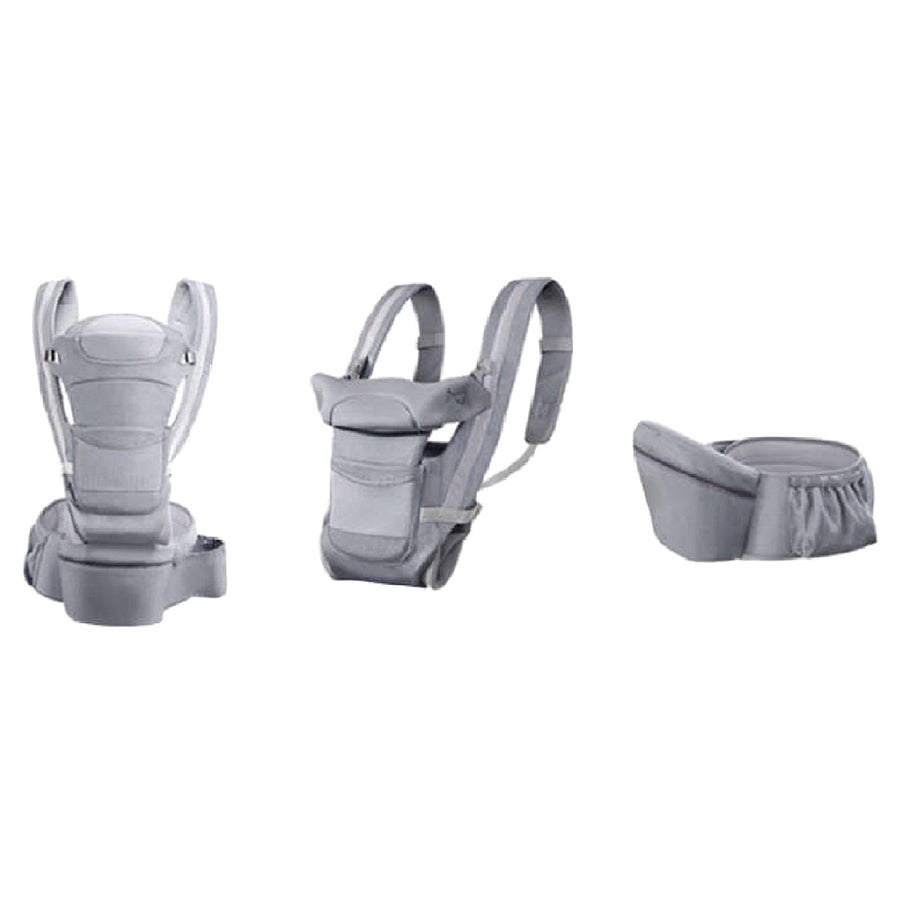 Ariko Ergonomische Draagzak Baby 15 in 1 - Draagzak Tot 25 kg - Baby drager - Baby carrier - Multifunctioneel - Grijs