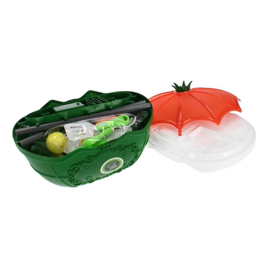 Ariko Speelgoed trolley Keuken 47 delig - Kookpannen, kruiden, servies, wasbak en nog veel meer - handige meeneem koffer met wieltjes