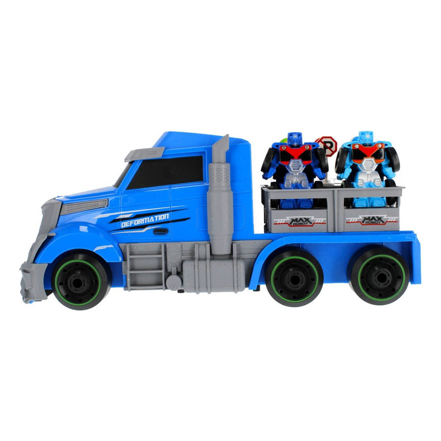 Ariko Truck launcher met 2 stuks robot auto's - inclusief verkeersborden