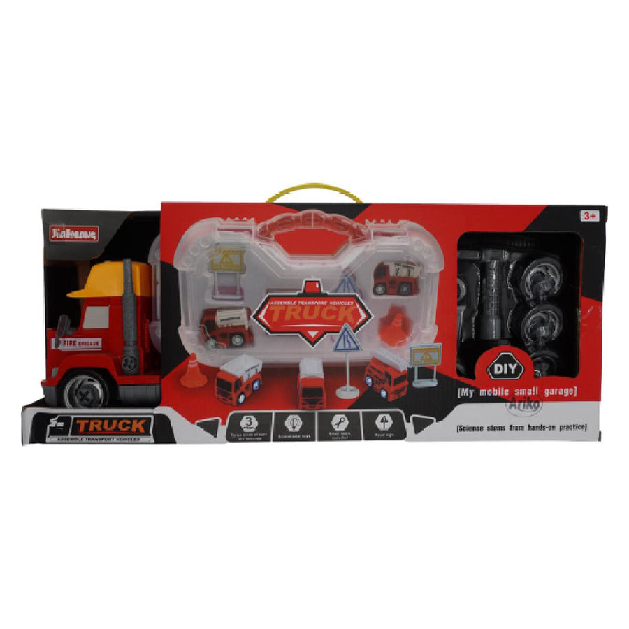 Ariko Transport Vrachtwagen Set - DIY onderdelen - 15 Delig - Incl Tools