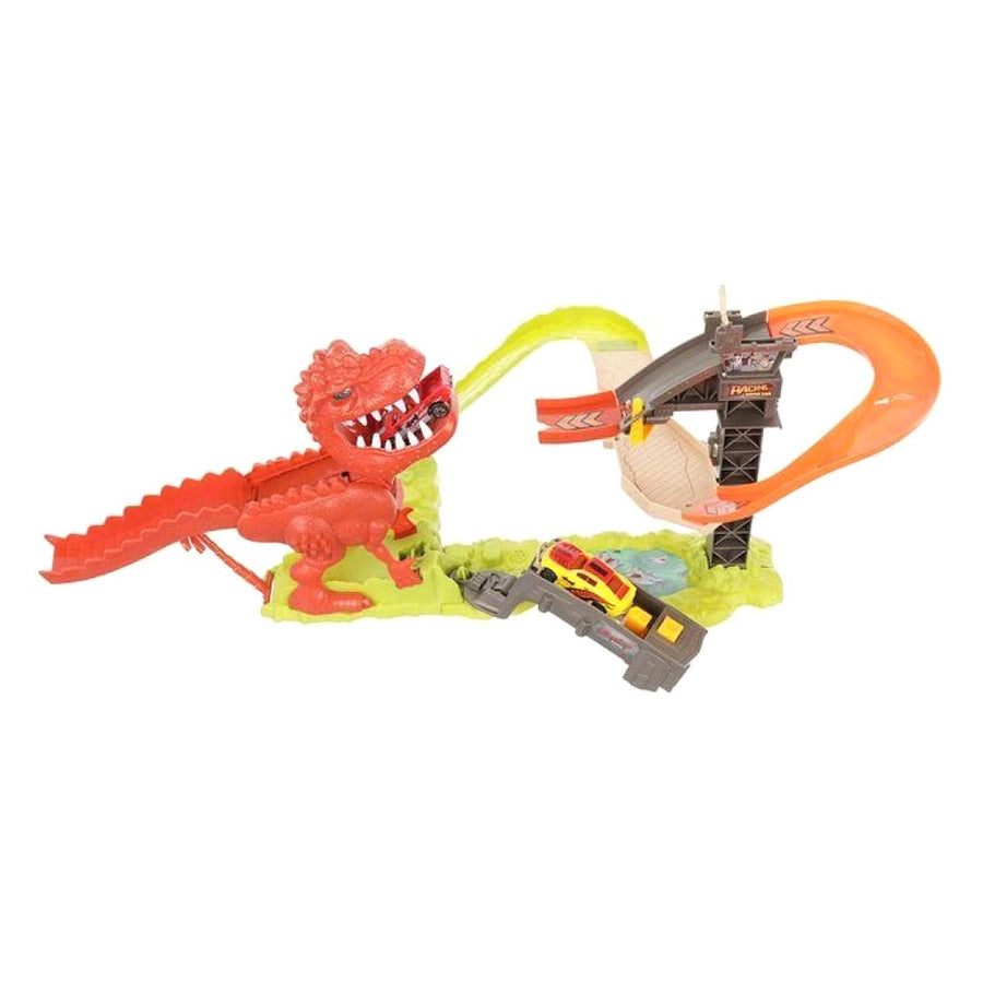 Dinosaurus Lanceerbaan Racebaan - Stuntbaan met 2 Auto's - Elektrisch Speelgoed - Ariko