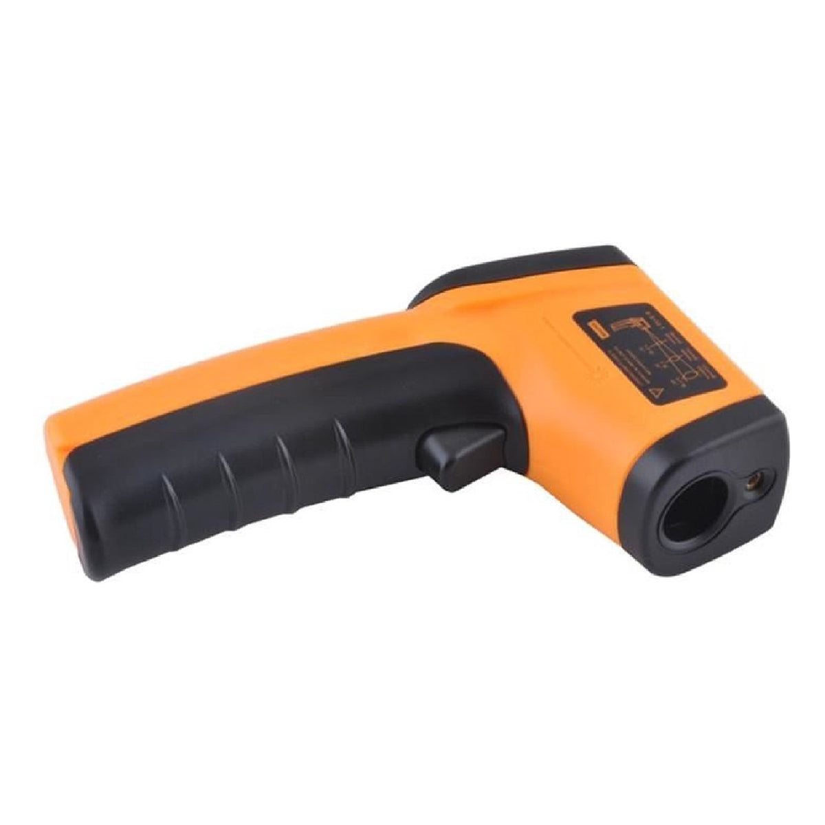 <tc>Ariko</tc>  Thermomètre laser infrarouge - Thermomètre de surface - Sans contact - Pointeur laser - Écran LCD Blacklight - Piles incluses - Orange - jusqu'à 380º