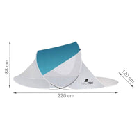 Thumbnail for <tc>Ariko</tc> Pop up Beach Tent - Beach Tent - Foldable - 220 x 120 x 90