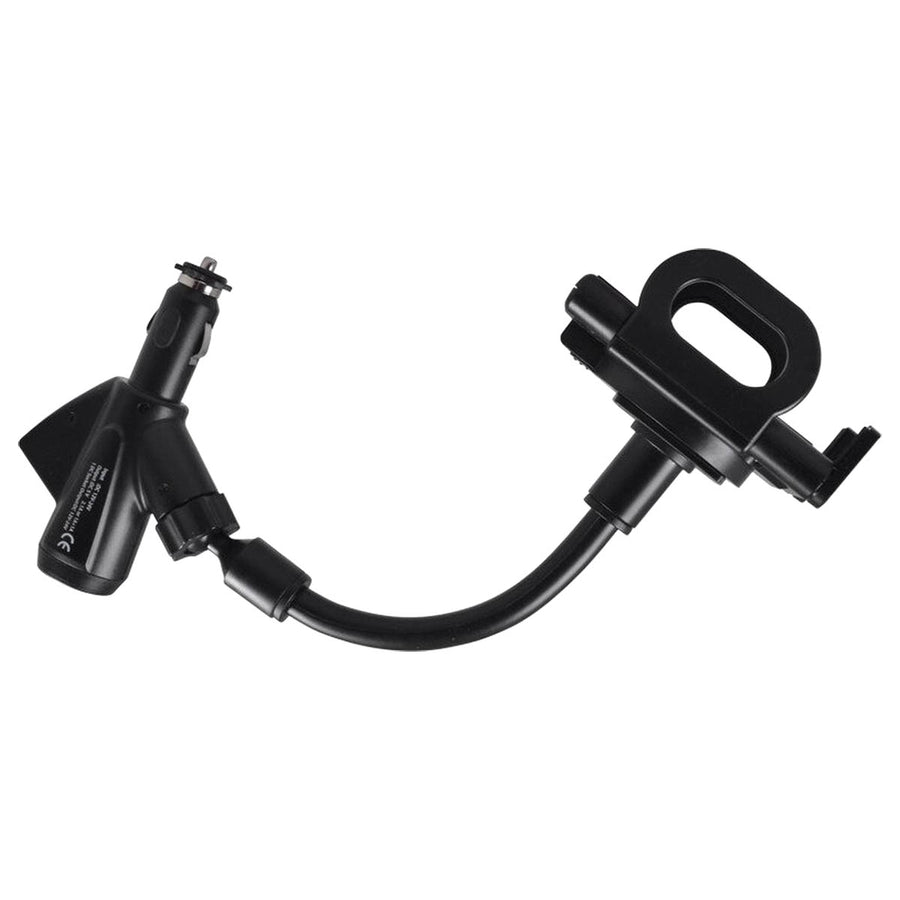 Ariko Smartphonehouder met Auto USB-oplader - Universele Auto Telefoonhouder met 2 USB poorten - voor 12 en 24 volt Aansteker Aansluiting