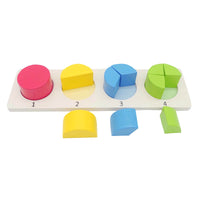 Thumbnail for Geometrische Puzzle - Montessori speelgoed - Cirkel vormen - 11 Delig - Ariko
