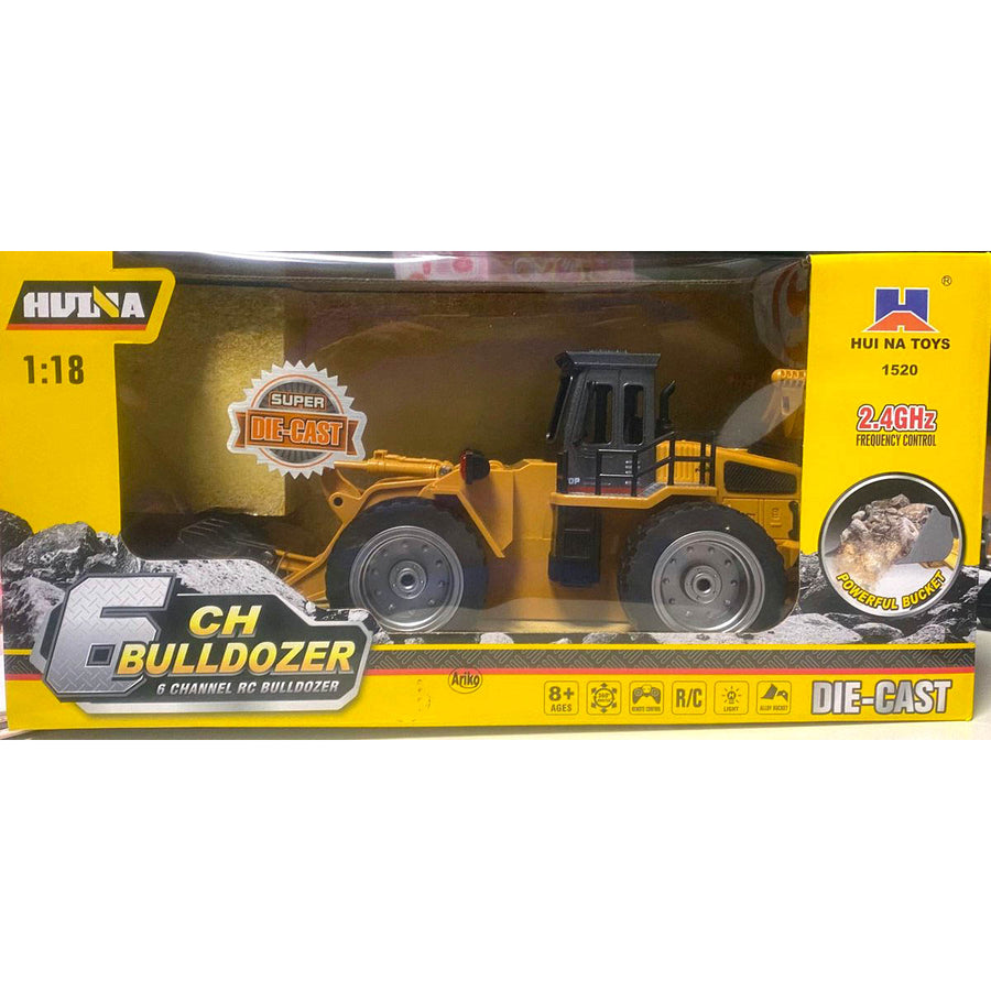 Ariko RC Bulldozer - Afstand bestuurbaar - Radiografische Graafmachine - Met Interne Accu - 2.4Gz - Schaal 1:18 - Incl Batterijen