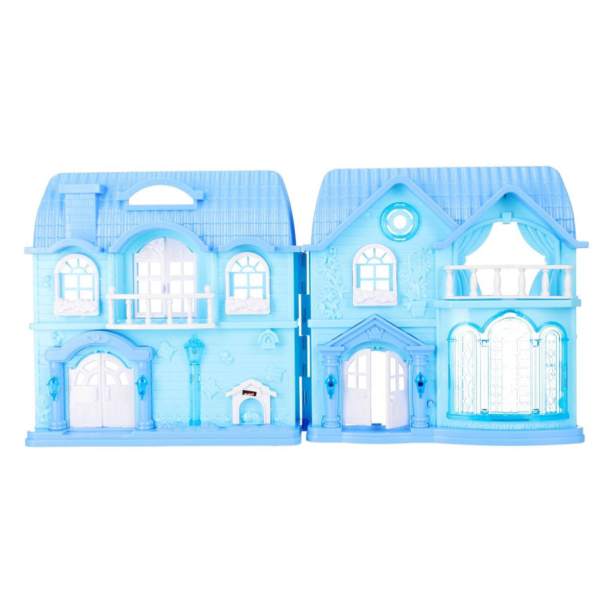 <tc>Ariko</tc> Poppenhuis My New Home Snow and Ice Series - Medium - Music and Light show - including garden map and kitchen and bedroom furniture - including 2 x AA batteries from Philips