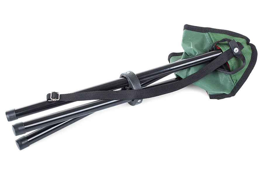 Ariko Inklapbaar Viskrukje - 3 poots Krukje - Groen/ Zwart - Lichtgewicht - Opvouwbaar - Kampeerkruk - Festivalkruk