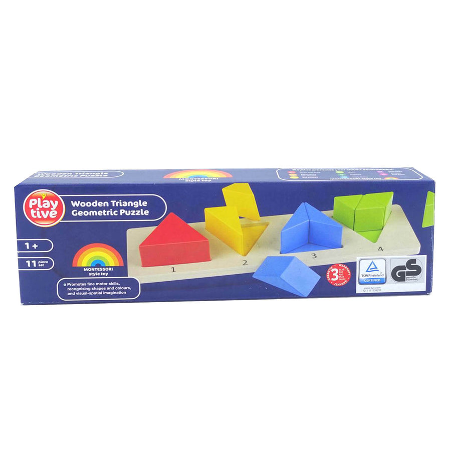 Geometrische Puzzle - Montessori speelgoed - Driehoek vormen - 11 Delig - Ariko