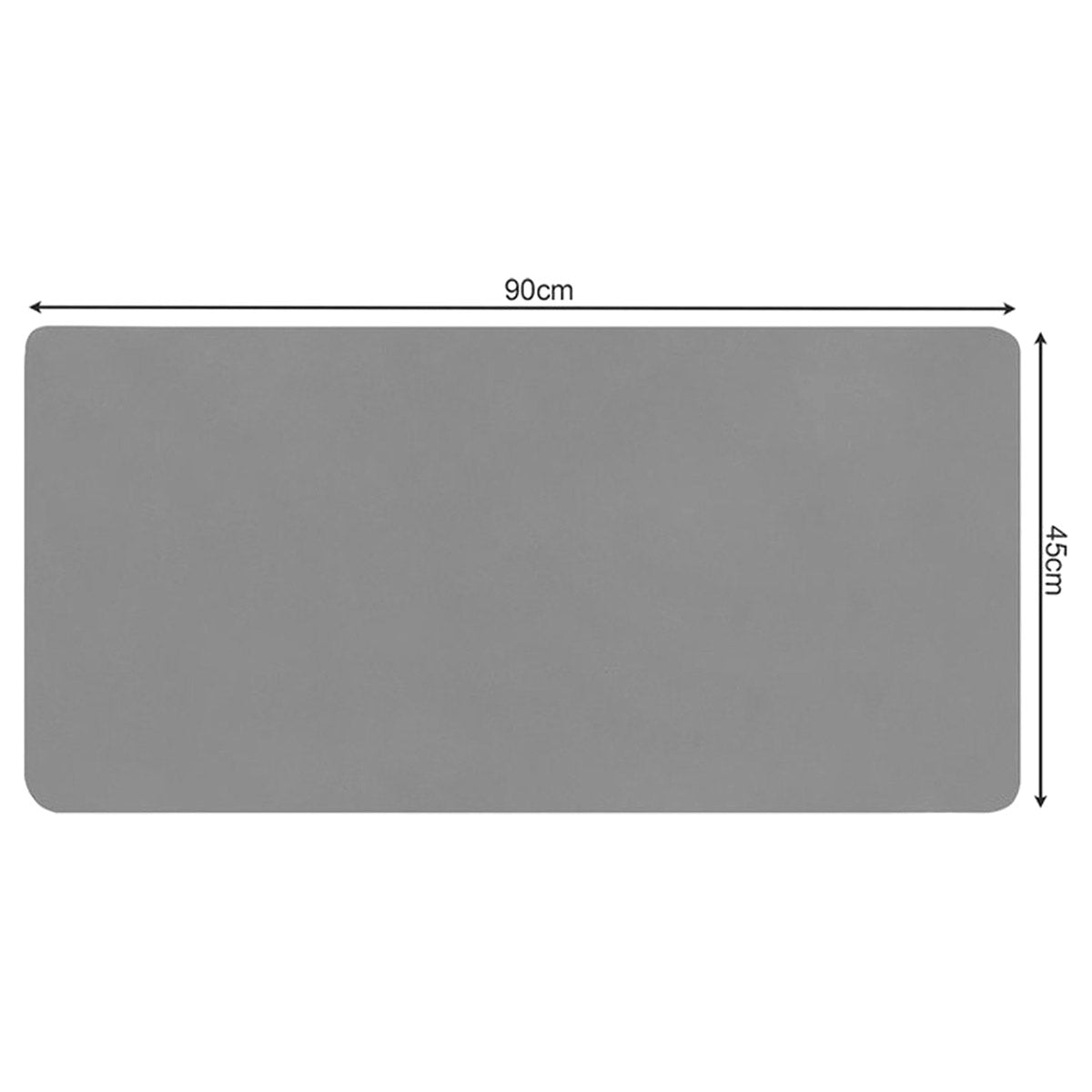 Design XL Muis en Toetsenbord Bureau Onderlegger - Muismat - Grijs
