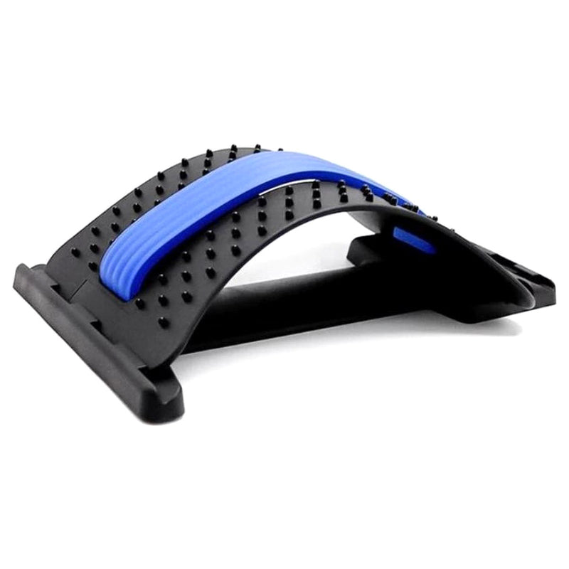 Professionele rugstretcher - Rug massage apparaat - Backstretcher - Onderrug massage / ondersteuning - Rugmasseur / correctie - Acupunctuur - Zwart - Ariko